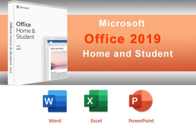 A versão a mais nova Microsoft Office digital chave de 2019 home e do estudante